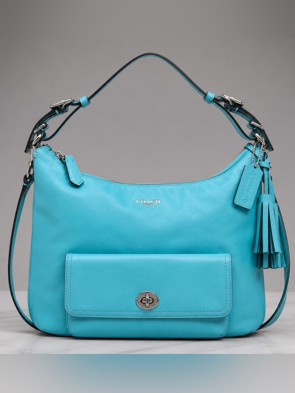 COACH Legacy Courtney Crossbody Hobo Bag – Aqua